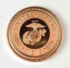  Preview image for US Marine Corp 1 oz .999 Fine Copper 