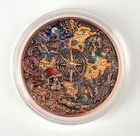 Preview image for Colorized Pirate Map 1 oz 999 Fine 
