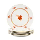  Preview image for A Set of Six Herend Chinese Bouquet Rust 