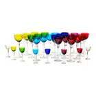  Preview image for A Saint-Louis Colored Glass Stemware 