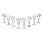  Preview image for A Set of Eight Blown and Etched Glass 
