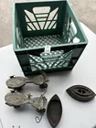  Preview image for Lot# 1100 - Sad Irons, Crate, Early Roll 