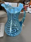  Preview image for Lot# 1151 - Blue Swirl Opalescent Glass  