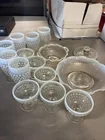  Preview image for Lot# 1164 - Blue White Hobnail Glassware 