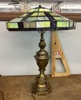  Preview image for Lot# 5 - 26" table lamp with slag glass  