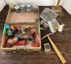  Preview image for Lot# 19 - Small old suitcase with hardwa 