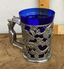  Preview image for Lot# 157 - Japanese cobalt blue glass ta 