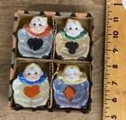  Preview image for Lot# 237 - 4 clown playing card suit nut 