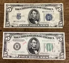  Preview image for Lot# 251 - 1934 C blue seal $5 Silver Ce 