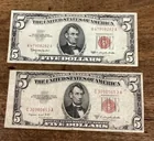  Preview image for Lot# 266 - Two $5 red seal US bank notes 