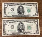  Preview image for Lot# 271 - Two 1950 $5 US bank notes 