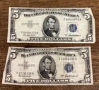  Preview image for Lot# 291 - 2 blue seal $5 Silver Certifi 