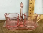  Preview image for Lot# 355 - Etched pink Depression glass  