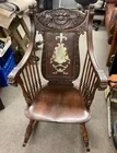  Preview image for Lot# 192 - Antique carved face rocking c 