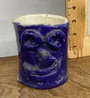  Preview image for Lot# 203 - Blue glazed pottery face mug 
