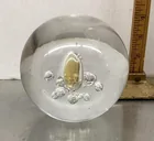  Preview image for Lot# 283 - Signed heavy glass paperweigh 