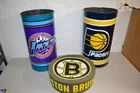  Preview image for Lot# 40 - Two Trash Cans, Bruins Hat 