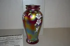  Preview image for Lot# 79a - Fenton Optic Red Satin Vase 