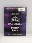  Preview image for Lot# 197 - 2026 Leaf Metal Baseball 1/1  