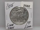  Preview image for Lot# 2502 - 2015 1oz .999 Silv Eagle $1  