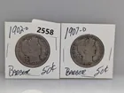  Preview image for Lot# 2558 - 1902-O & 1907-D 90% Silv Bar 