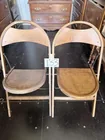  Preview image for Lot# 133 - 2 Vintage wooden folding chai 