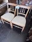  Preview image for Lot# 145 - 2 cushioned wood chairs 