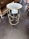  Preview image for Lot# 150 - Round gold mirror glass top t 