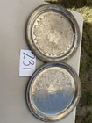  Preview image for Lot# 231 - 2 vintage serving trays, silv 