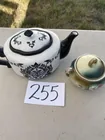  Preview image for Lot# 255 - Damask black & white teapot & 