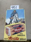 Preview image for Lot# 451 - Merita bread metal sign Lone  