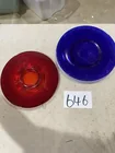  Preview image for Lot# 646 - (2) red & blue platters 