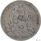  Preview image for 1923 Peruvian Un Sole Silver Coin 