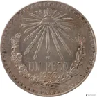  Preview image for 1933 Mexico Silver 1 Peso Coin 