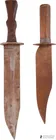  Preview image for Antique Bowie Knives Wood Handle Steel 