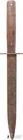  Preview image for Antique Serrated Dagger Wood Handle 14" 