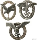  Preview image for 3 WWII Luftwaffe Badges Pilot Observer 