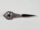  Preview image for Lot# 29 - STERLING SILVER & ONYX PIN BRO 