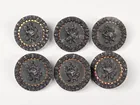  Preview image for Lot# 85 - SET OF 6 ANTIQUE BUTTONS W/ HU 