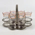  Preview image for Lot# 276 - ART DECO SHOT GLASS SET W/ HO 