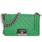  Preview image for Chanel Small "Boy Bag" Green Caviar 
