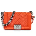  Preview image for Chanel Small "Boy Bag" Orange Caviar 