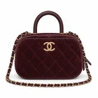  Preview image for Chanel "Mini Bowling Bag" Burgundy 