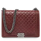  Preview image for Chanel Large "Boy Bag" Quilted Burgundy 