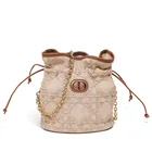  Preview image for Christian Dior "Miss Caro" Raffia Bucket 
