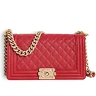  Preview image for Chanel Medium Boy Bag Red Caviar Leather 