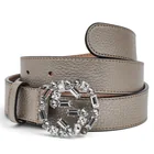  Preview image for Gucci Metallic Leather Crystal GG Buckle 