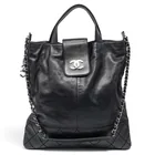  Preview image for Chanel CC Logo Expandable Tote Black 