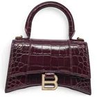  Preview image for Balenciaga XS "Hourglass" Bag Burgundy 