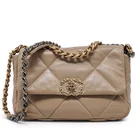  Preview image for Chanel "19" Beige Lambskin Leather Bag 